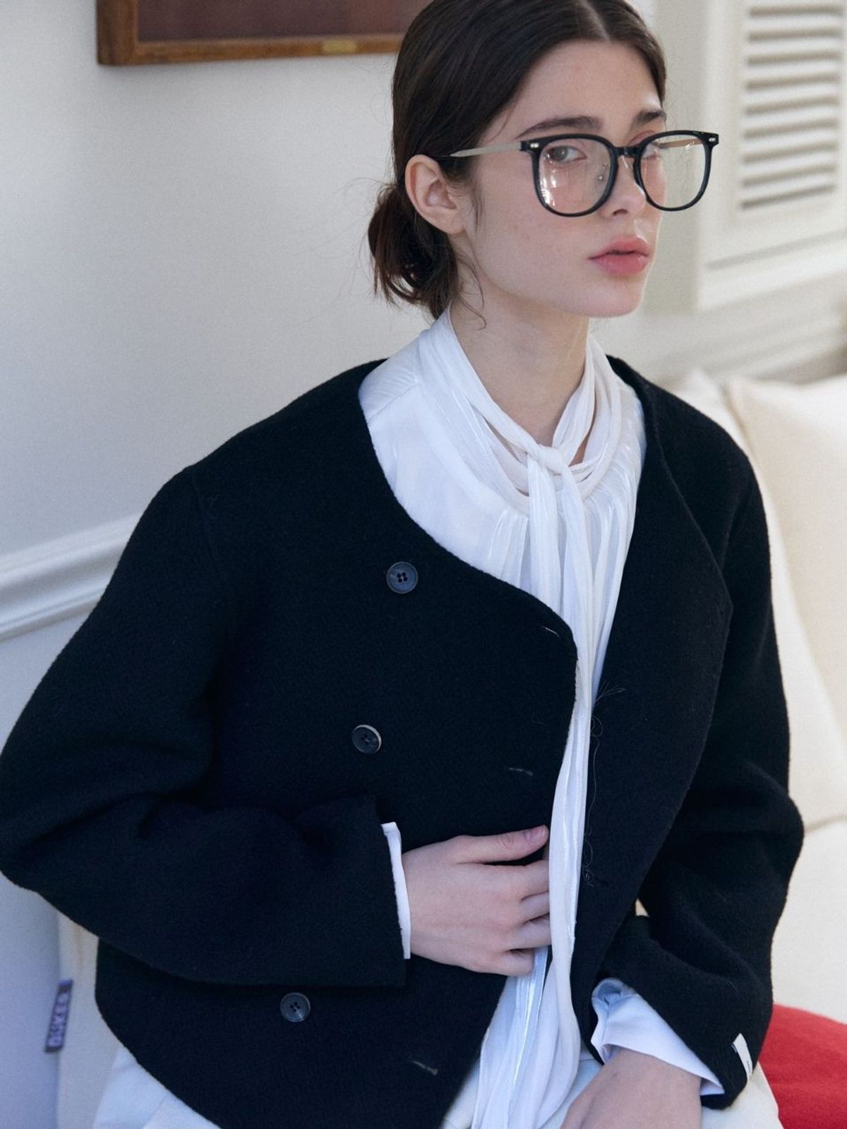 패브릭서울(FABRICSEOUL) classic button handmade jacket_black