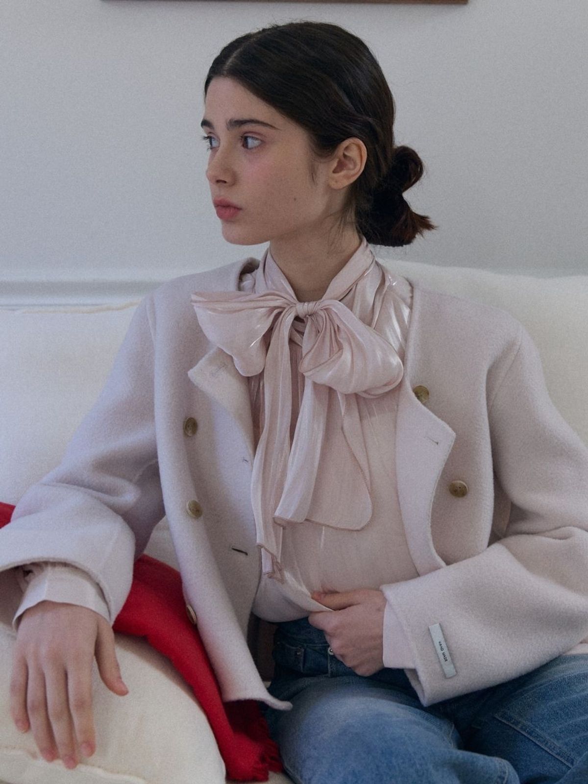 패브릭서울(FABRICSEOUL) classic button handmade jacket_ivory