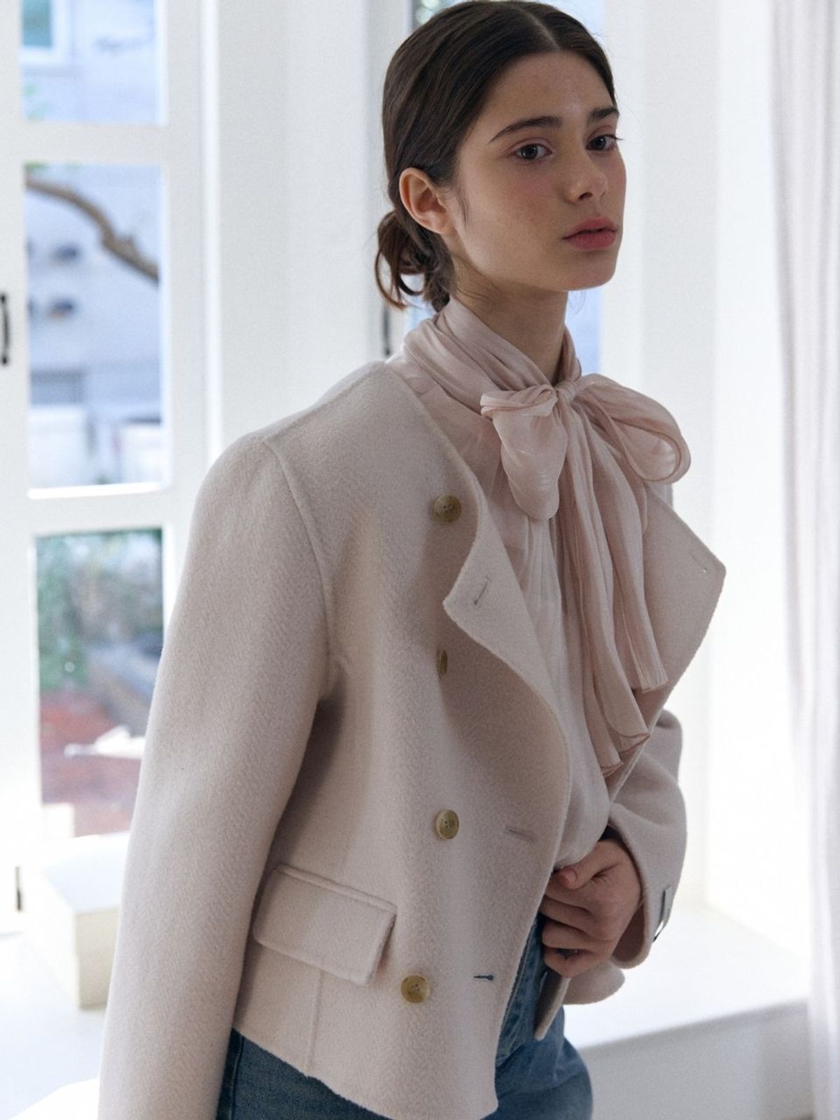 패브릭서울(FABRICSEOUL) classic button handmade jacket_ivory