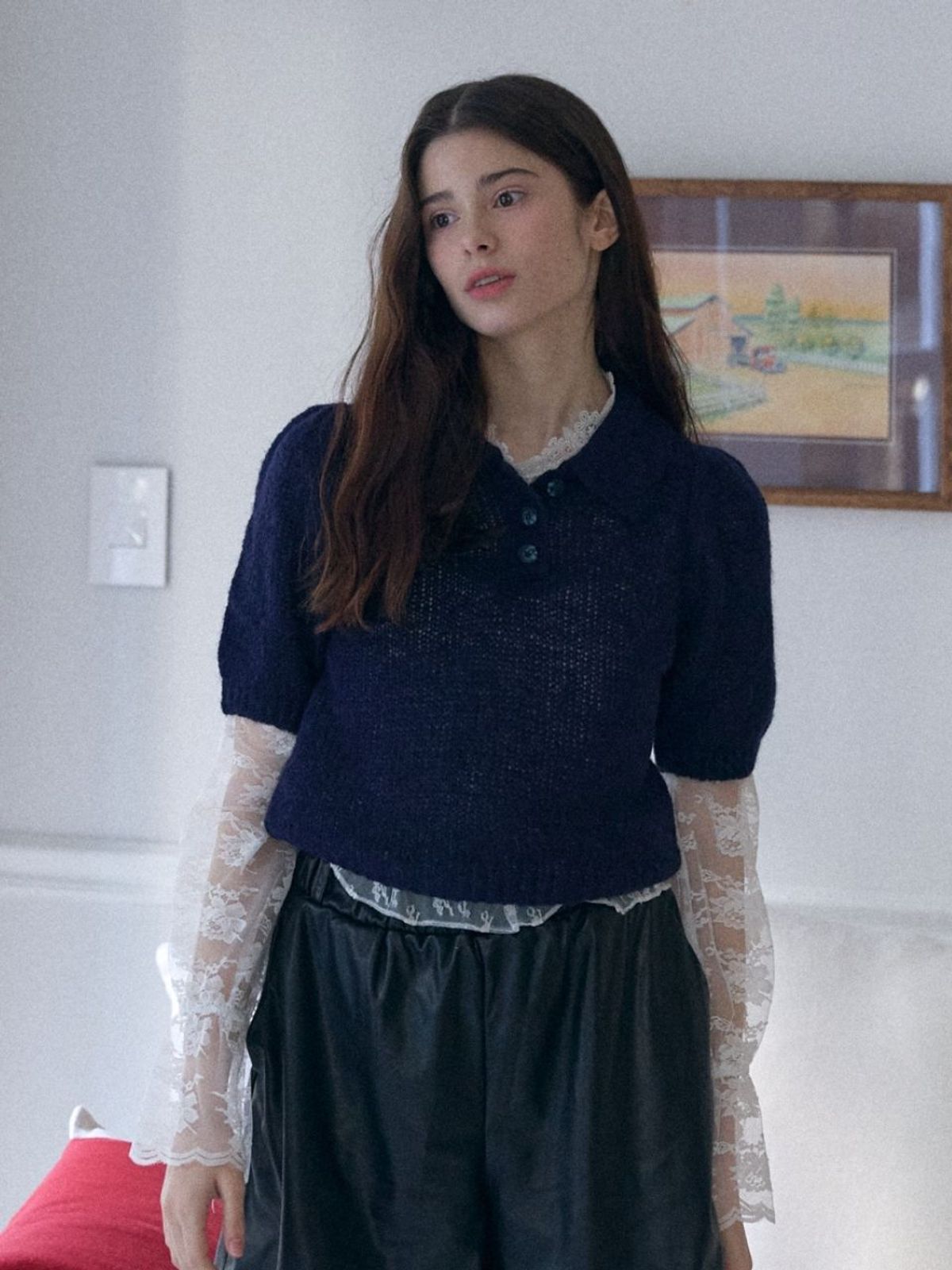 패브릭서울(FABRICSEOUL) wool alpaca puff knit__navy