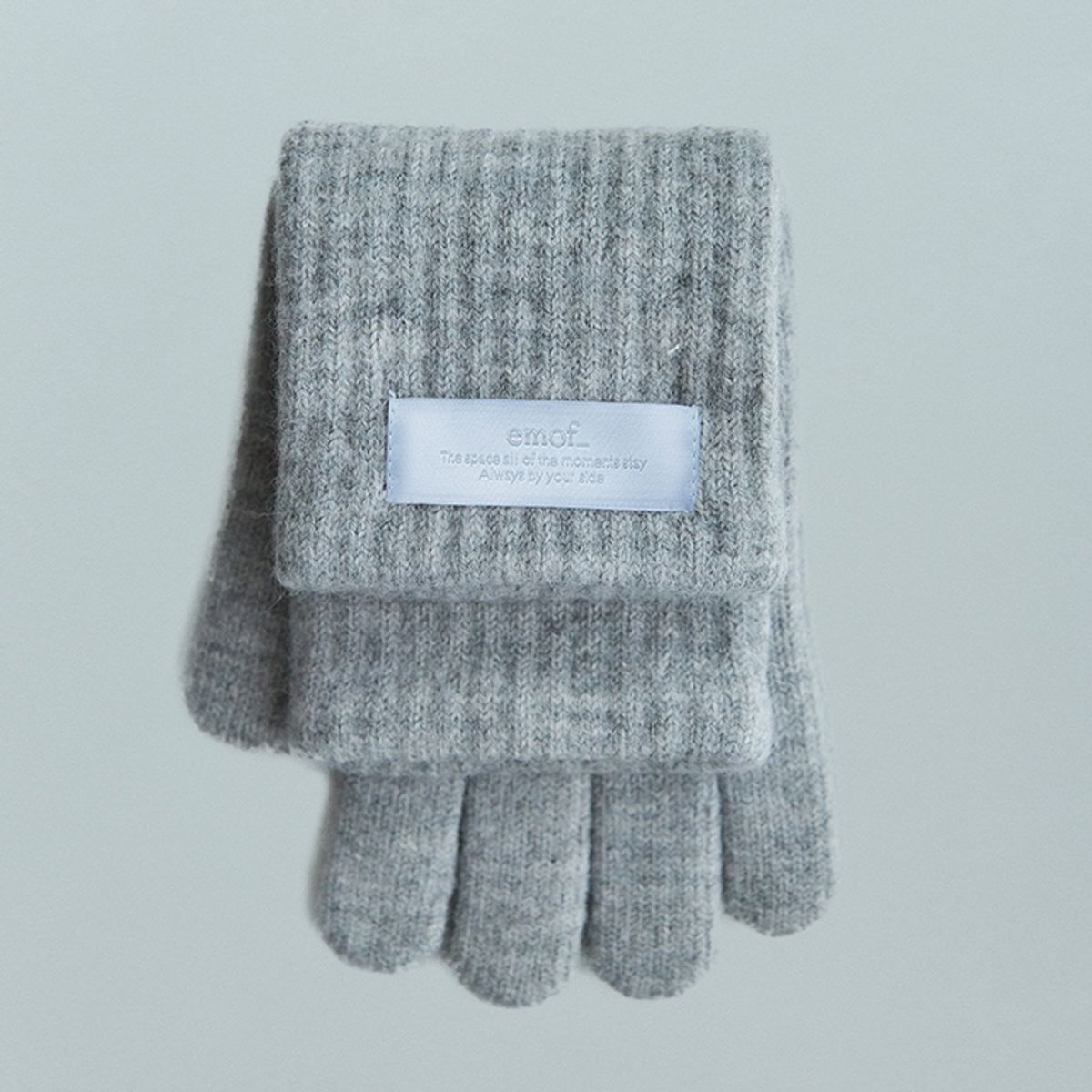 이모프(EMOF) BASICS SOFT GLOVE (GRAY) 베이직 소프트 겨울 장갑