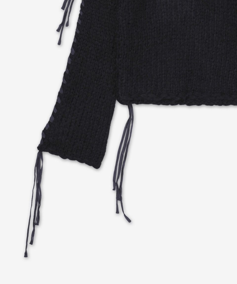 MUSINSA公式 | ACNE STUDIOS ケーブルニット - ブラック / A60544900