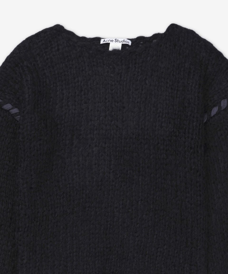 MUSINSA公式 | ACNE STUDIOS ケーブルニット - ブラック / A60544900