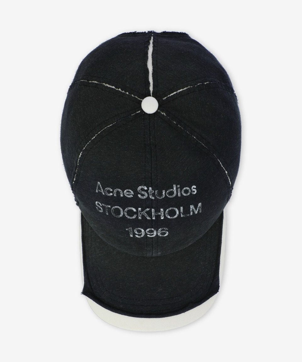 acne studios アクネ　キャップ　logo ball cap Acne Studios - Logo cap - Black