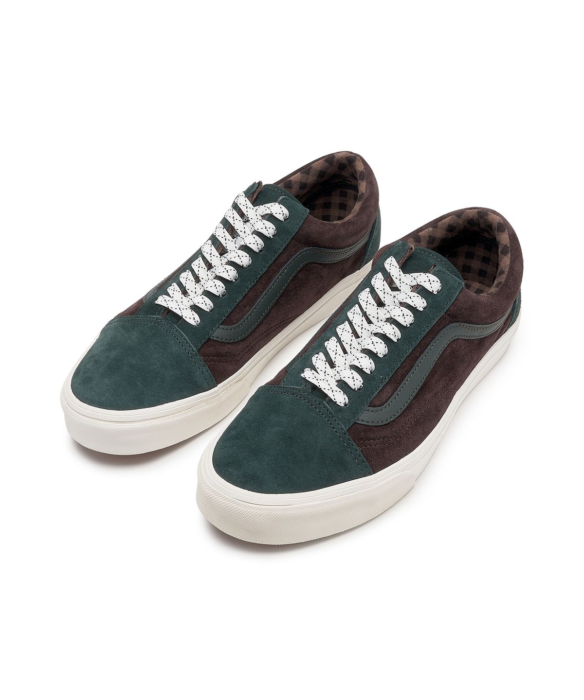 반스(VANS) 올드스쿨 - (피그 스웨이드) 플레이드 스카라브 / VN0A2Z42PRM1