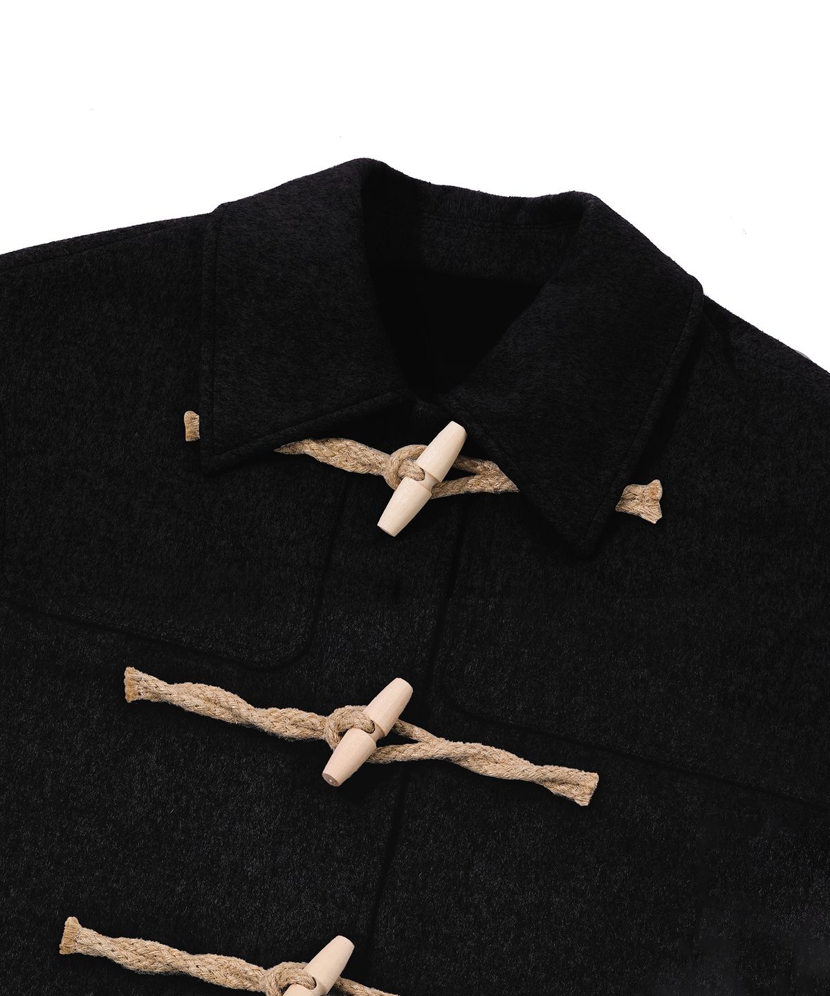 메인부스(MAINBOOTH) Oversized Collar Duffle Coat(BLACK)