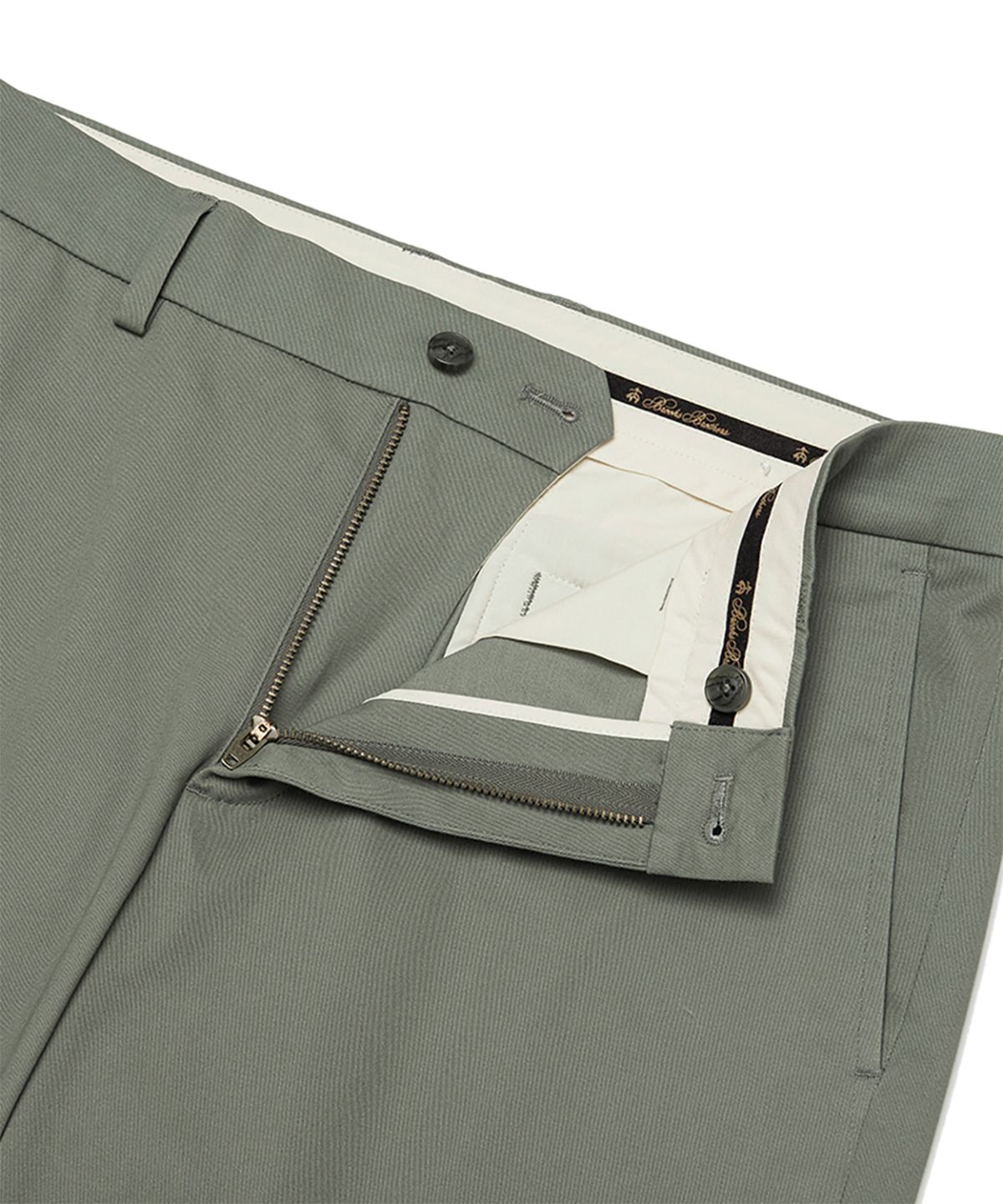 브룩스 브라더스(BROOKS BROTHERS) 24SS 워시드 스트레치 치노 (카키) (BBPCMB04432ES)