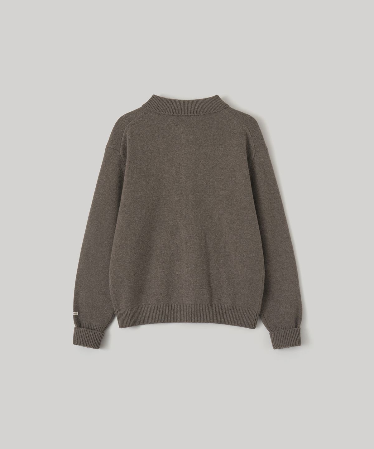 어나더 오피스(ANOTHER OFFICE) Scape Polo Wool Cardigan (Mole)