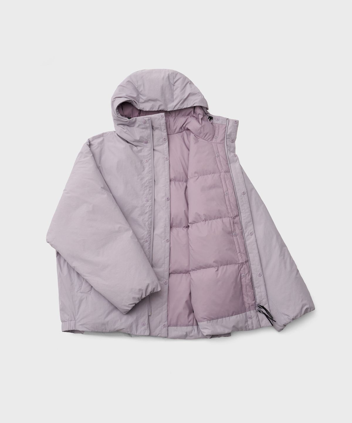 어나더 오피스(ANOTHER OFFICE) Snowman Hooded Down Jacket (Light Purple)