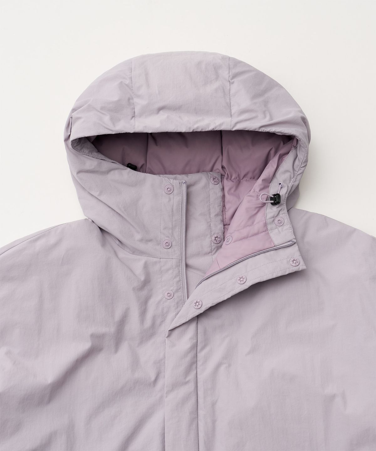 어나더 오피스(ANOTHER OFFICE) Snowman Hooded Down Jacket (Light Purple)