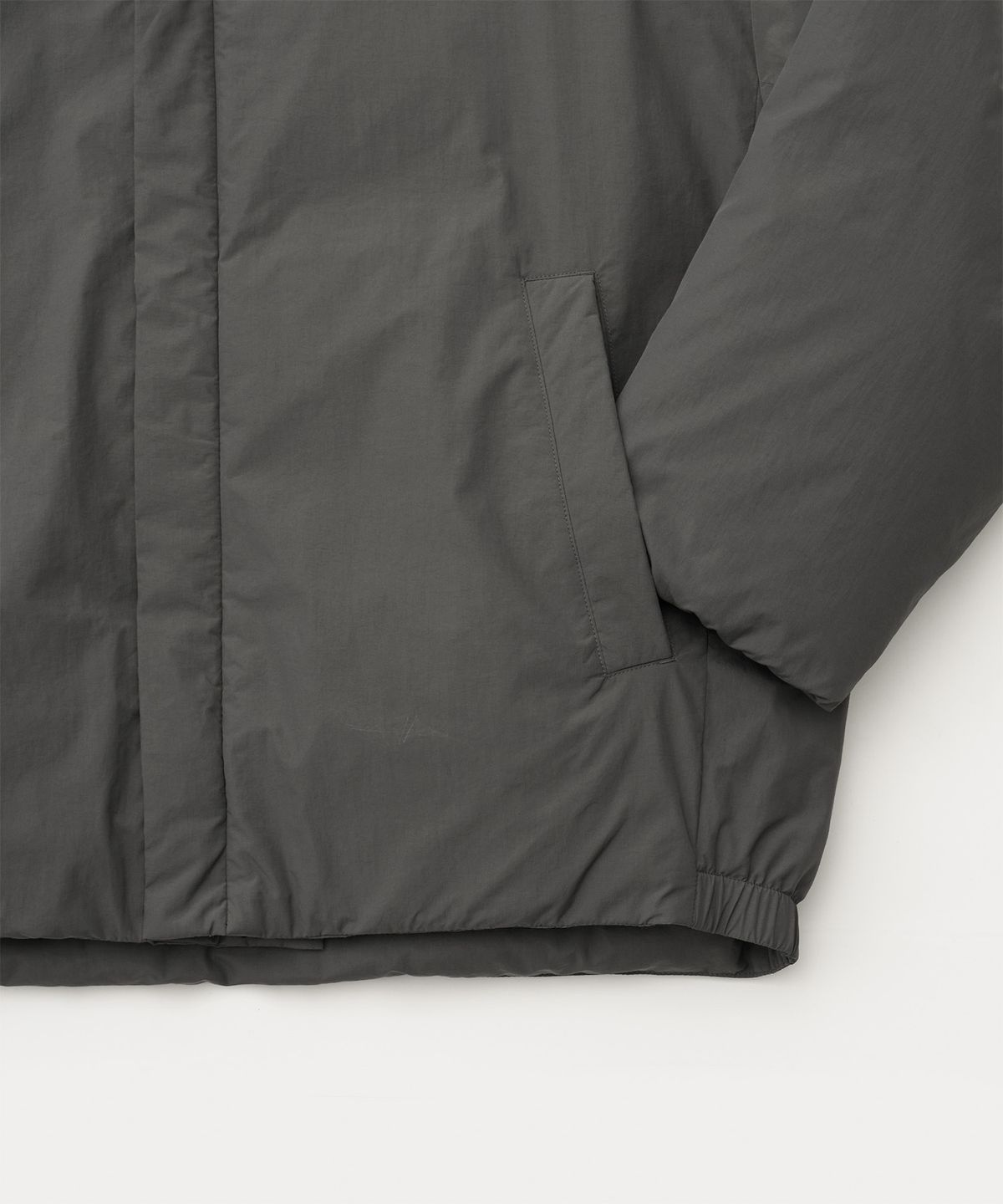 어나더 오피스(ANOTHER OFFICE) Snowman Hooded Down Jacket (Graphite)