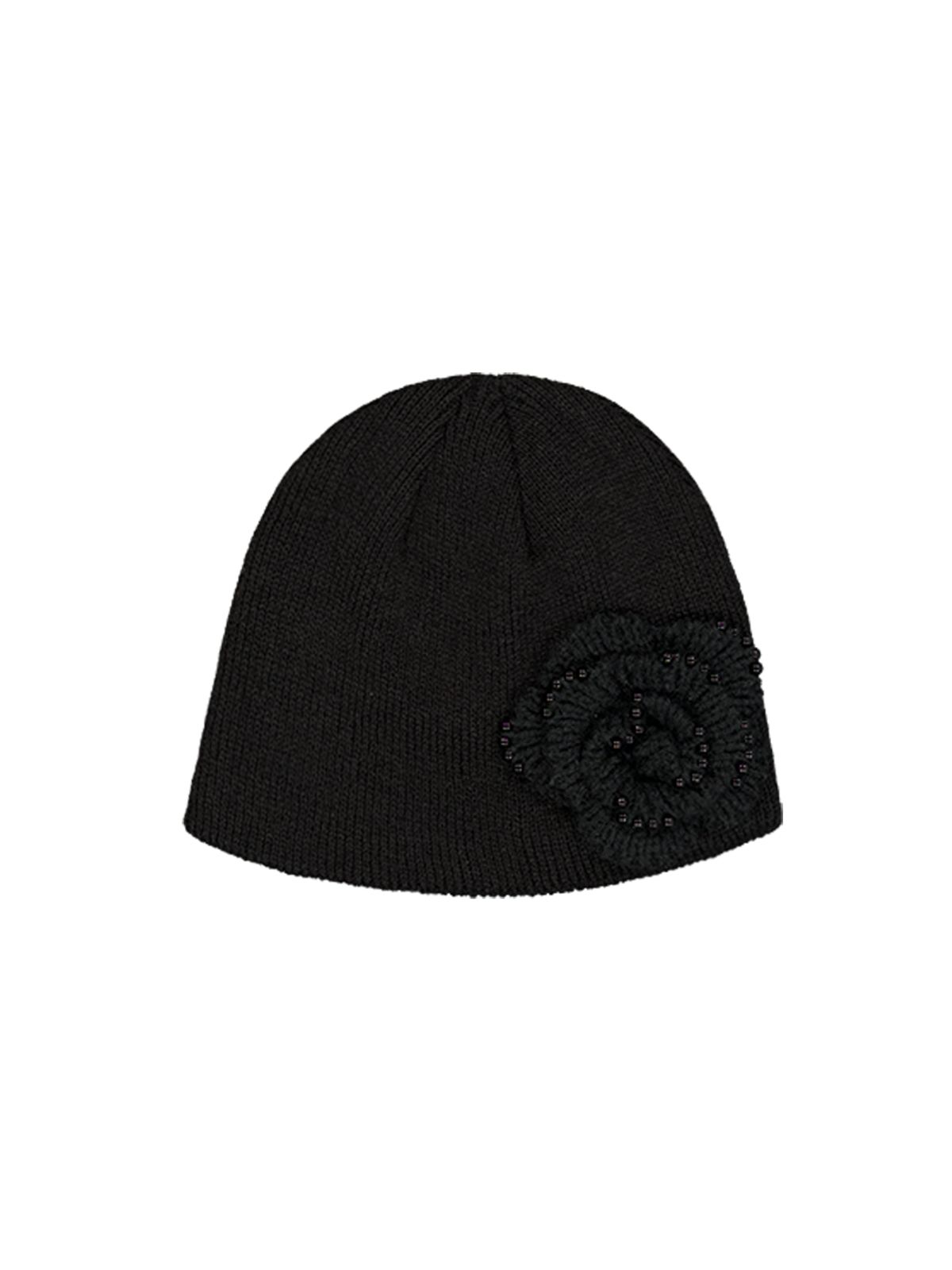셋업이엑스이(SETUP-EXE) PEARL CORSAGE BEANIE / BLACK