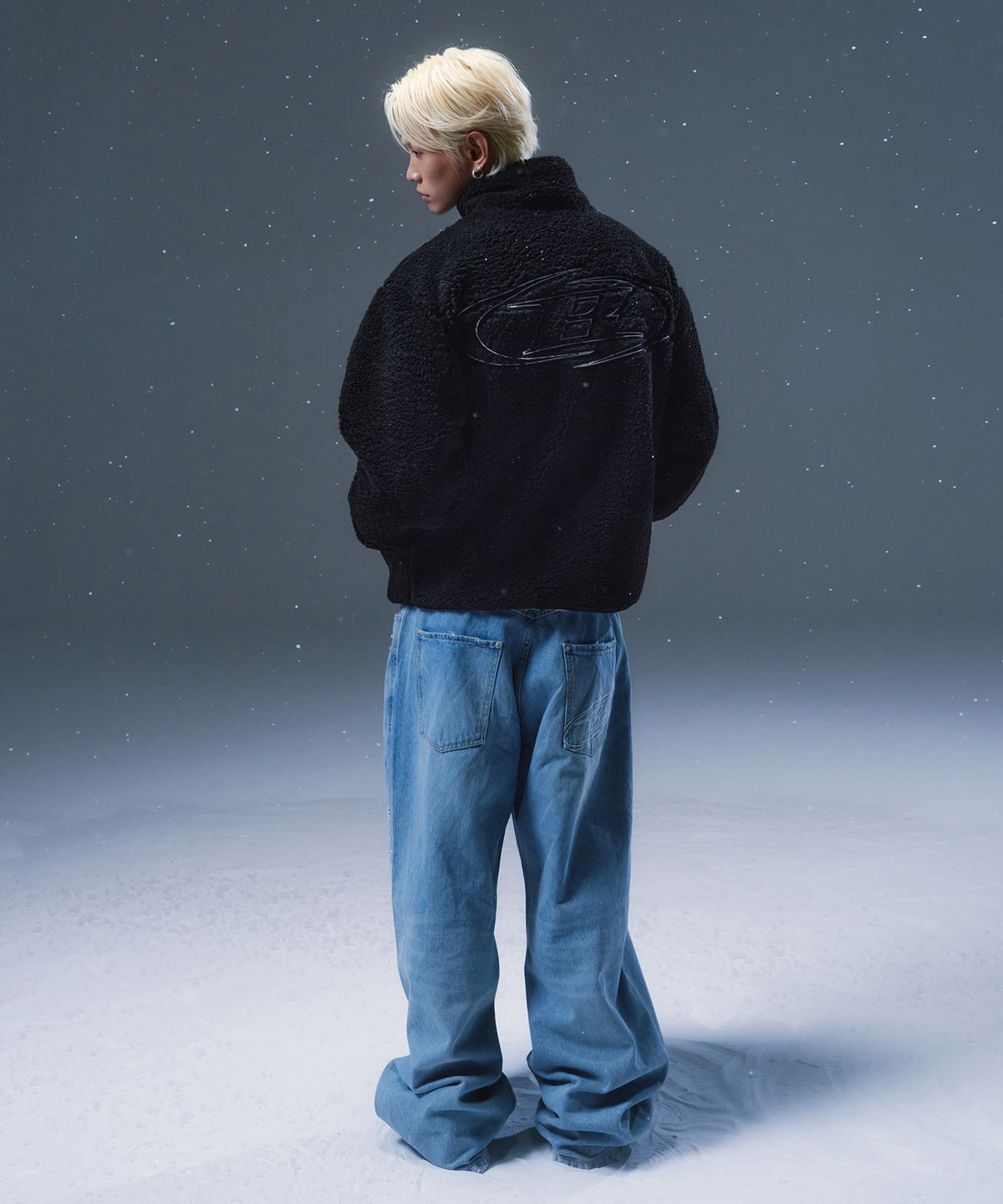 본투윈(BORN TO WIN) STROKE B SHERPA JACKET [BLACK]