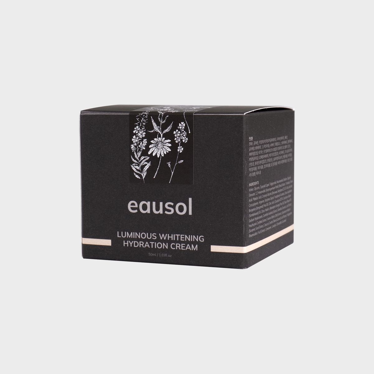 오솔(EAUSOL) 루미너스 화이트닝 하이드레이션 크림 50ml - 미백기능성 건성피부용 고농도 수분케어