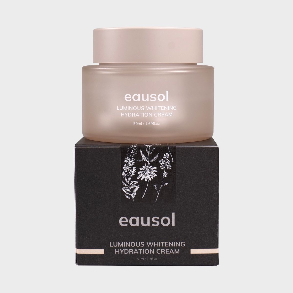 오솔(EAUSOL) 루미너스 화이트닝 하이드레이션 크림 50ml - 미백기능성 건성피부용 고농도 수분케어