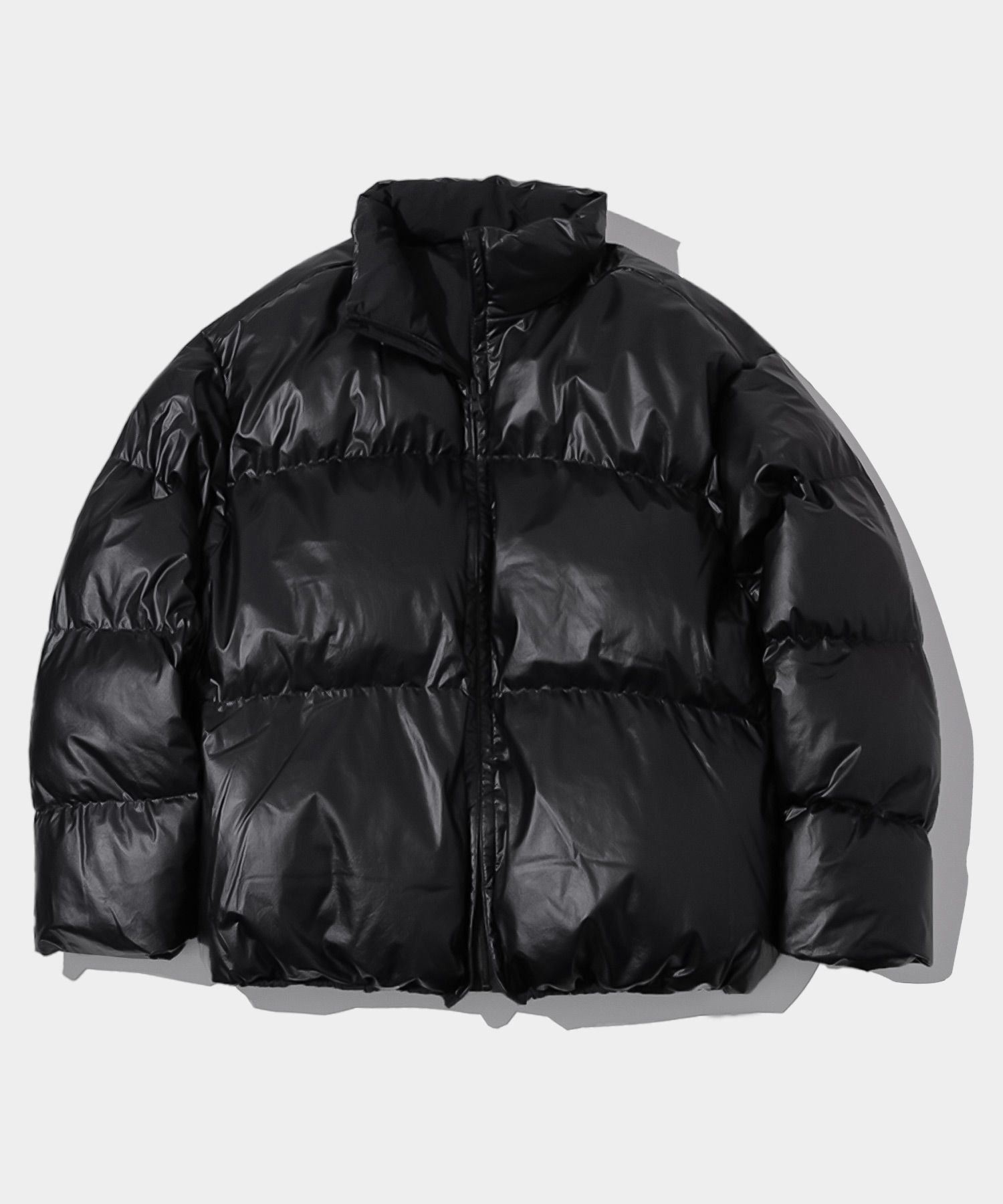 MUSINSA | SOME PLACE Reversible Cotton High Neck Leather Puffer