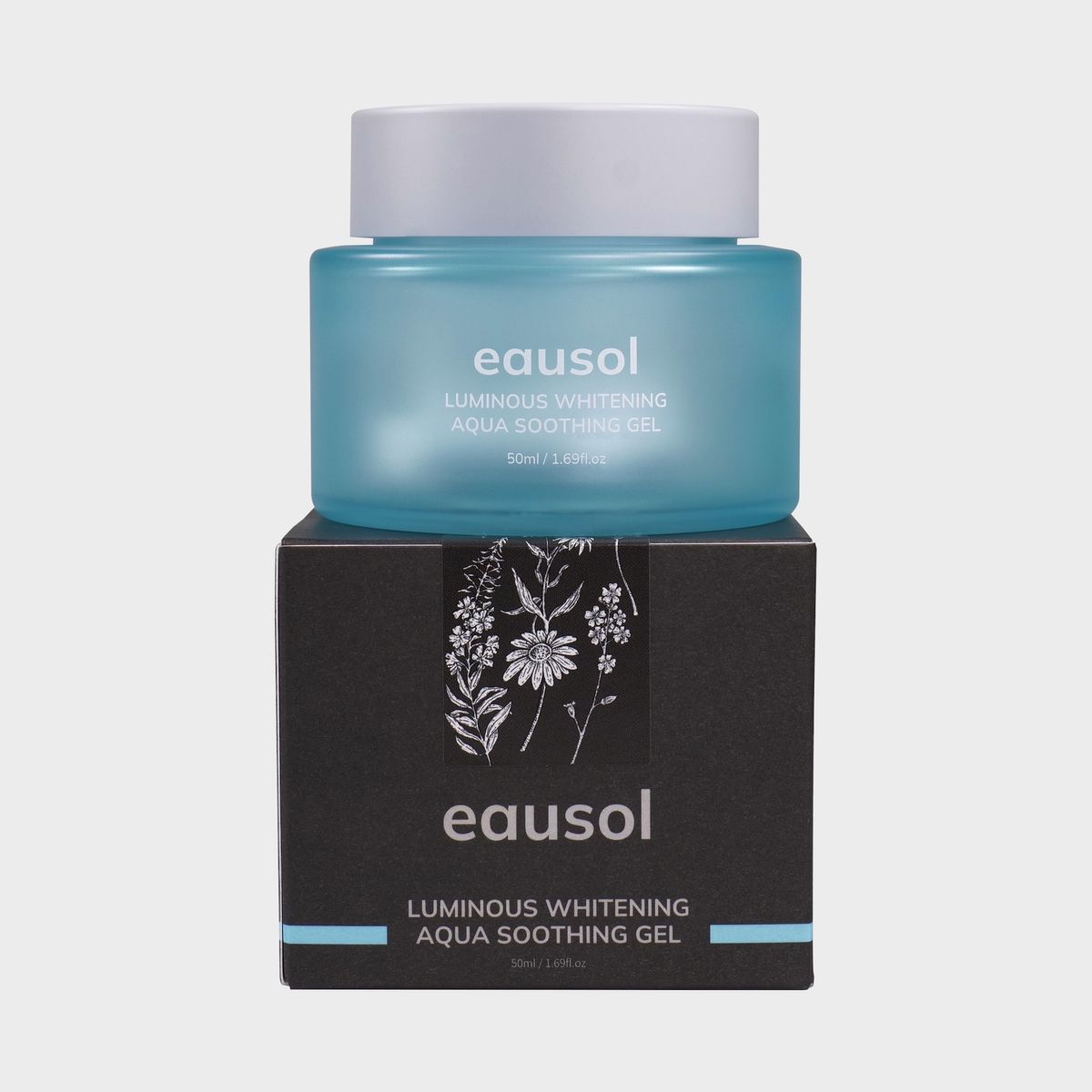 오솔(EAUSOL) 루미너스 화이트닝 아쿠아 수딩 젤 50ml - 미백기능성 수분케어 시카(병풀추출물)성분