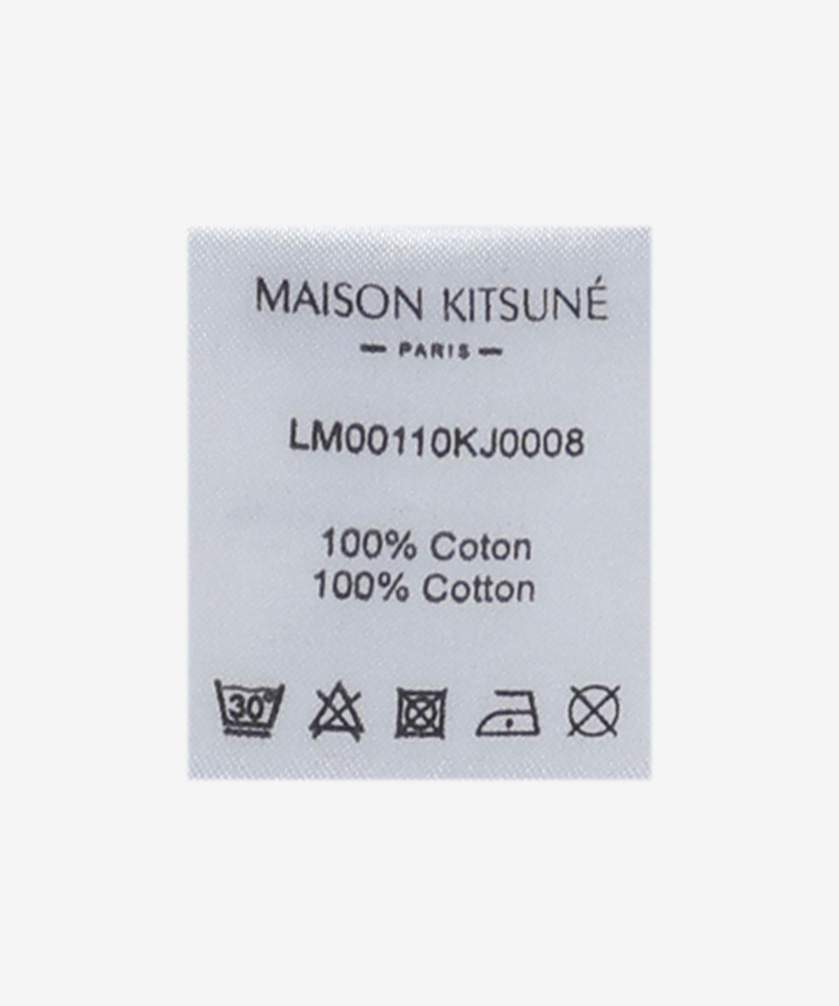 메종 키츠네(MAISON KITSUNE) 칠렉스 폭스 패치 레귤러 반소매 티셔츠 - 화이트 / LM00110KJ0008P100