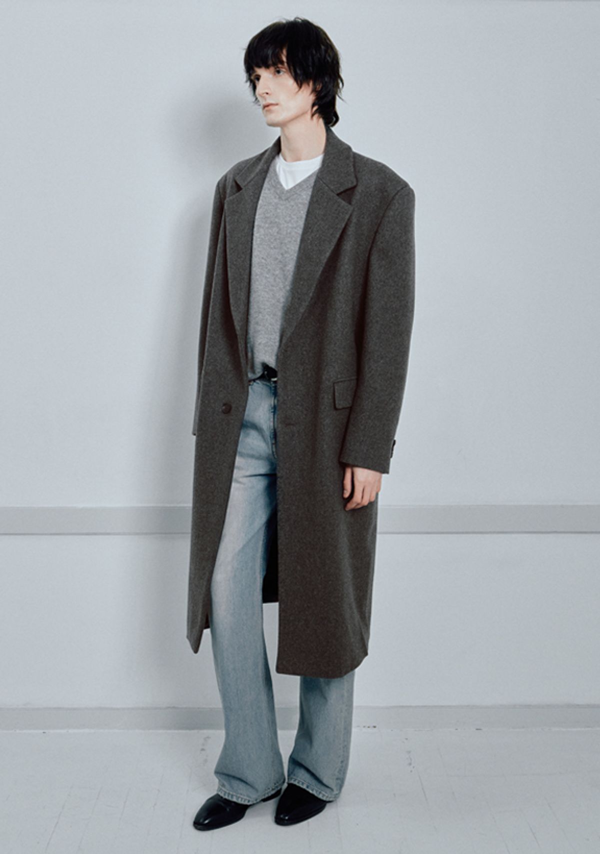 세비지(SAVAGE) Single Chesterfield Coat - Grey