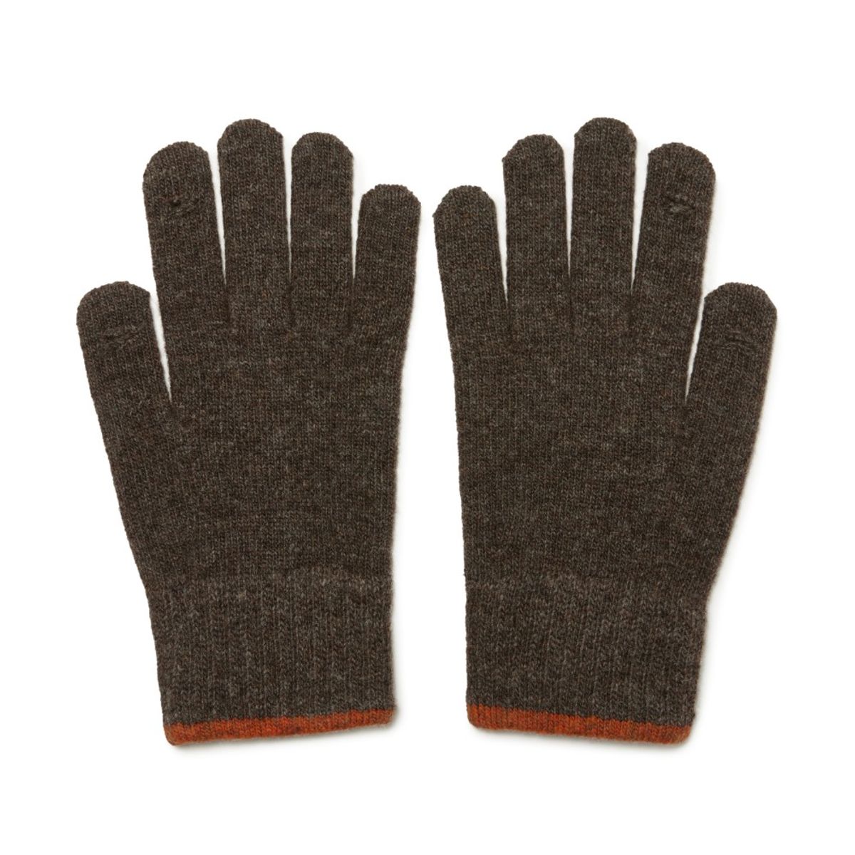 브롬톤 런던(BROMPTON LONDON) LABEL POINT WOOL GLOVE - D/BROWN (P244AGL210)