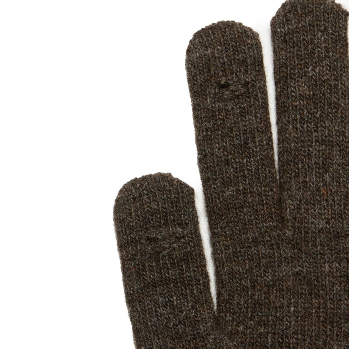 브롬톤 런던(BROMPTON LONDON) LABEL POINT WOOL GLOVE - D/BROWN (P244AGL210)