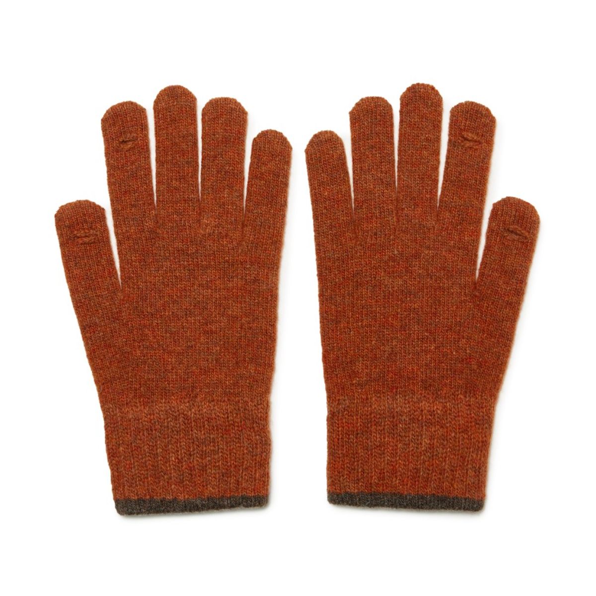 브롬톤 런던(BROMPTON LONDON) LABEL POINT WOOL GLOVE - ORANGE (P244AGL210)