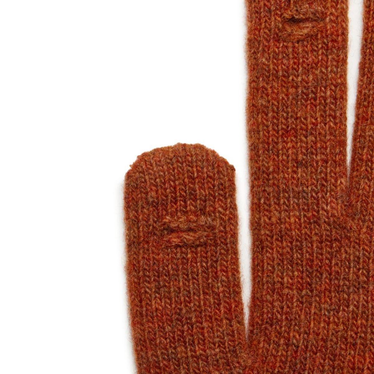 브롬톤 런던(BROMPTON LONDON) LABEL POINT WOOL GLOVE - ORANGE (P244AGL210)