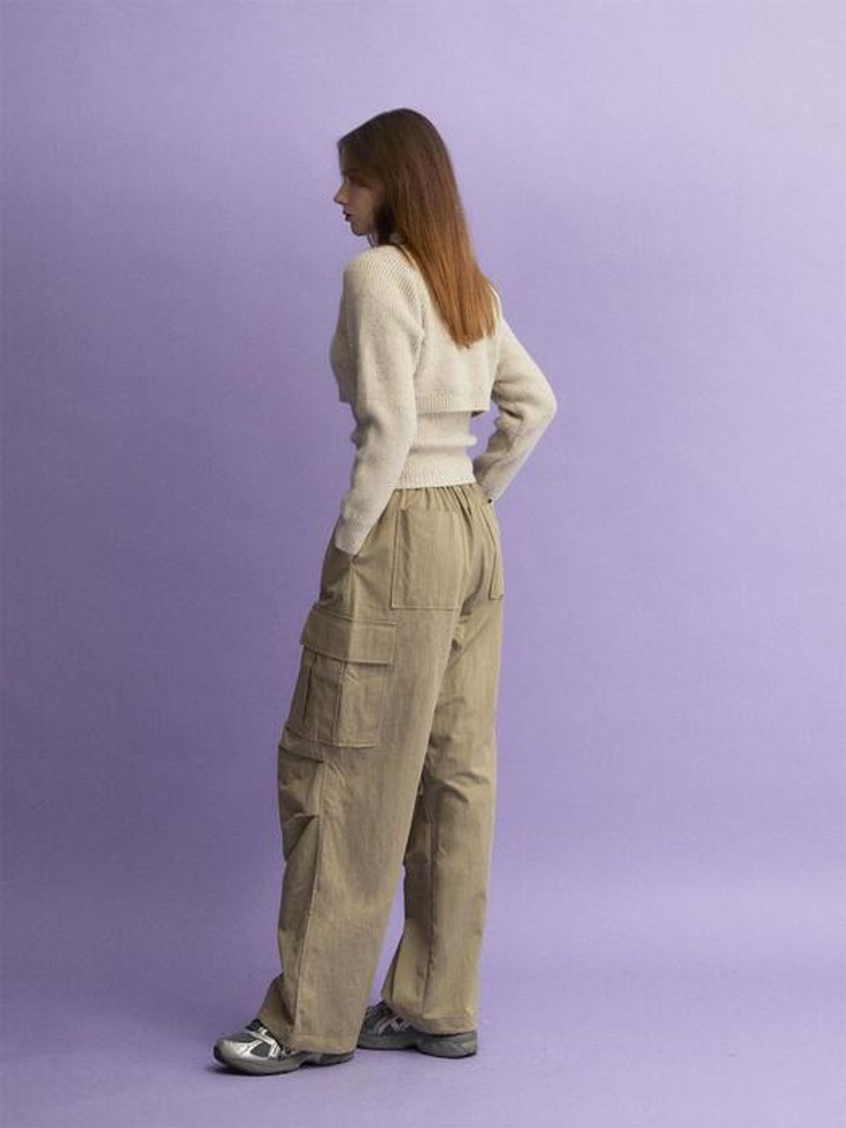 쿨키튼(KOOLKITTEN) Pintuck Cargo Pants (BE)