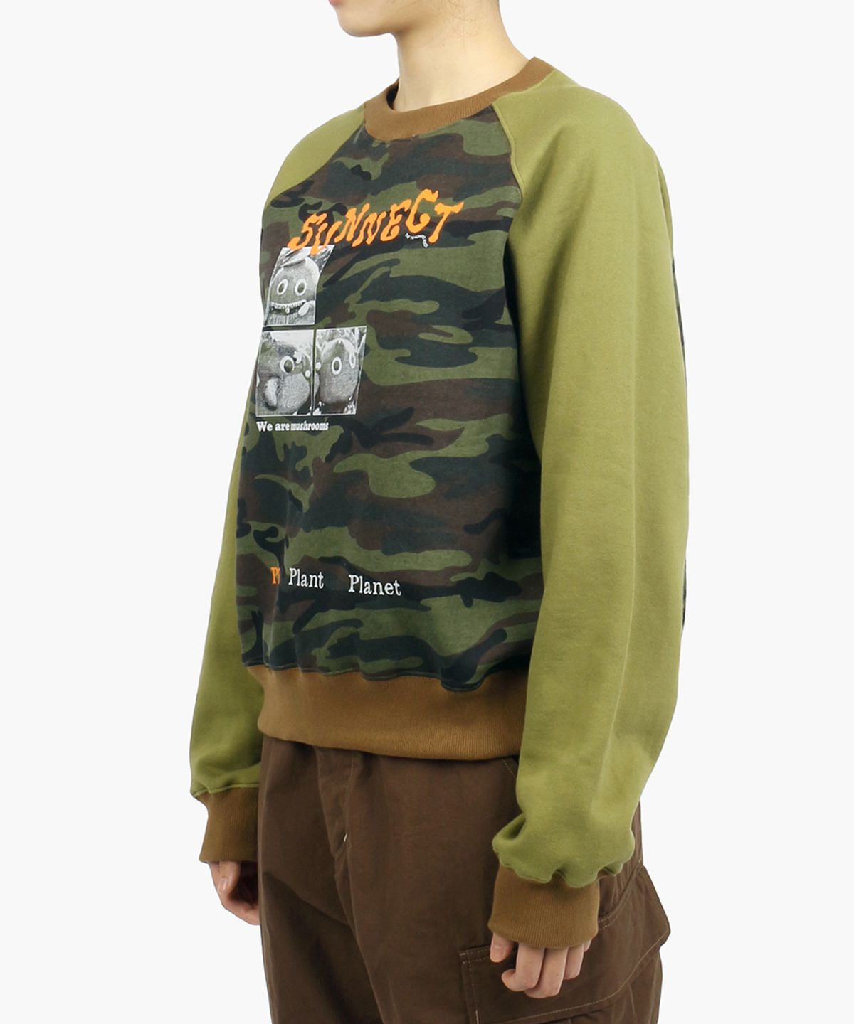 써넥트(SUNNECT) W.A.M. Raglan Sweatshirt - Green