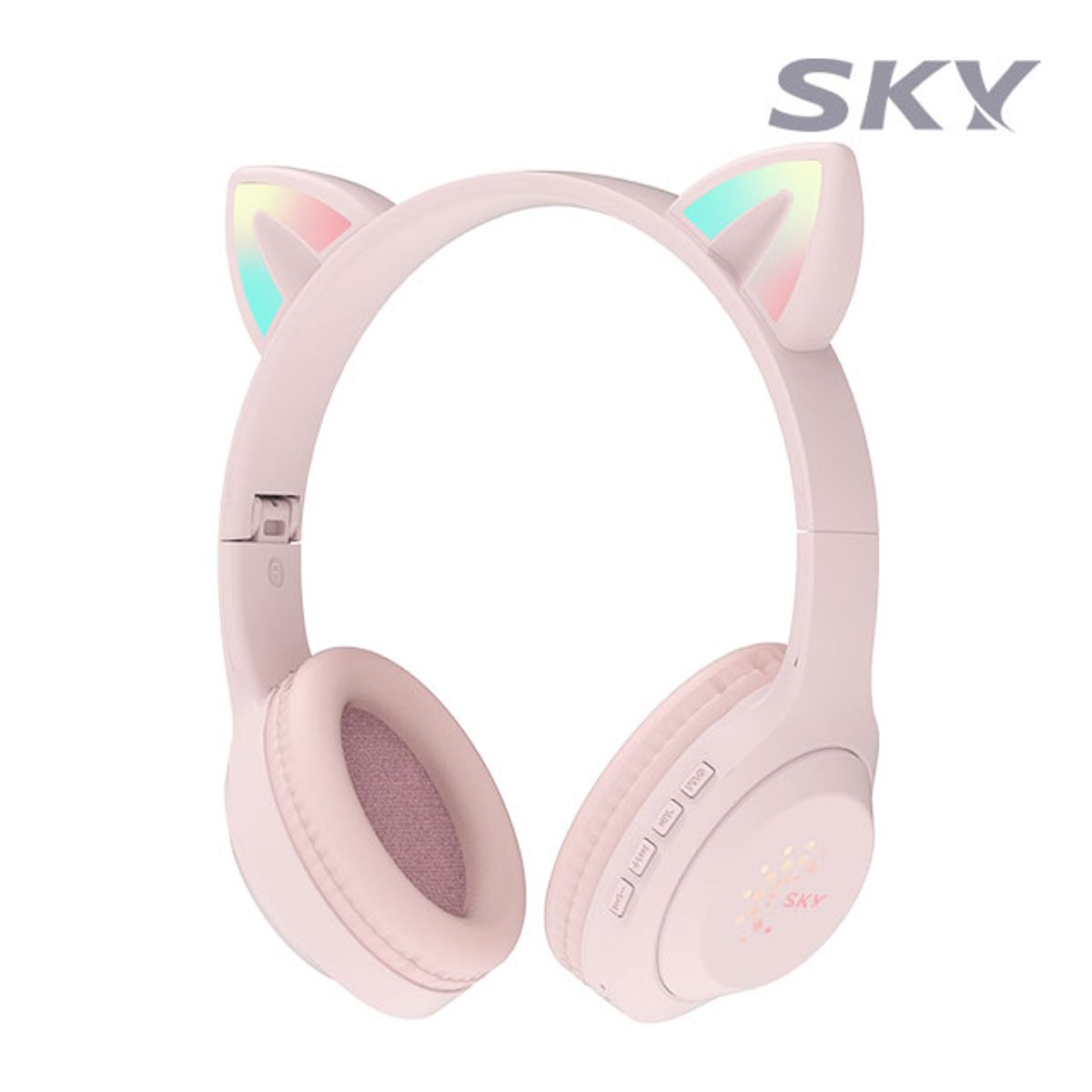 스카이 핏(SKY FIT) 키티 LED 어린이 청력보호 블루투스 헤드셋 H26