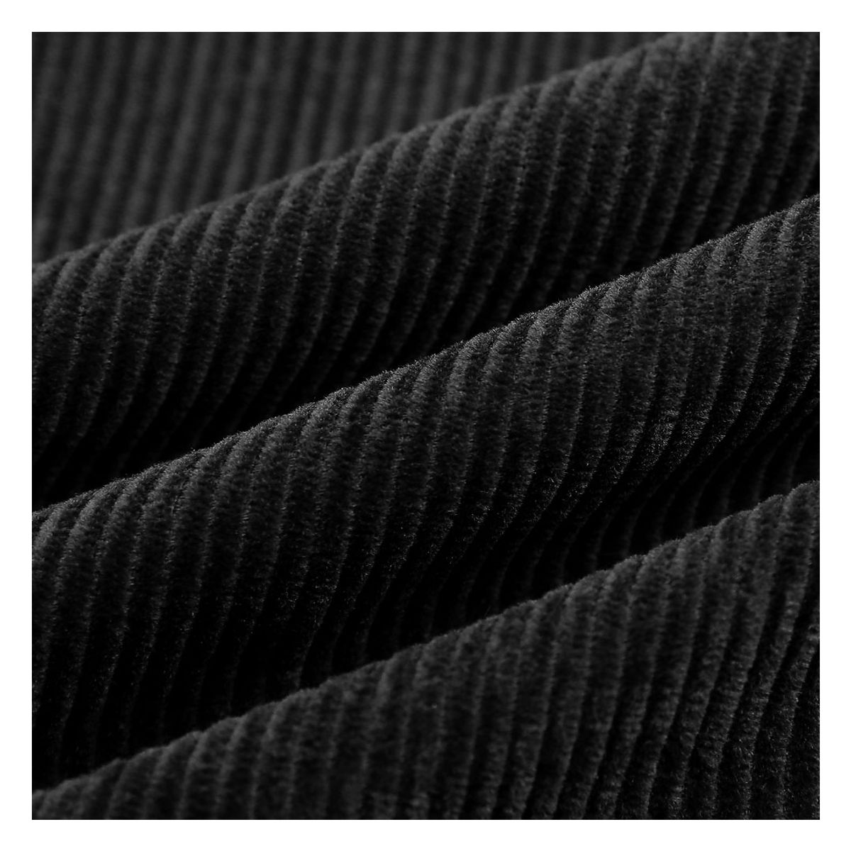 솔티(SORTIE) 8Wale Corduroy Side Trousers (Black)