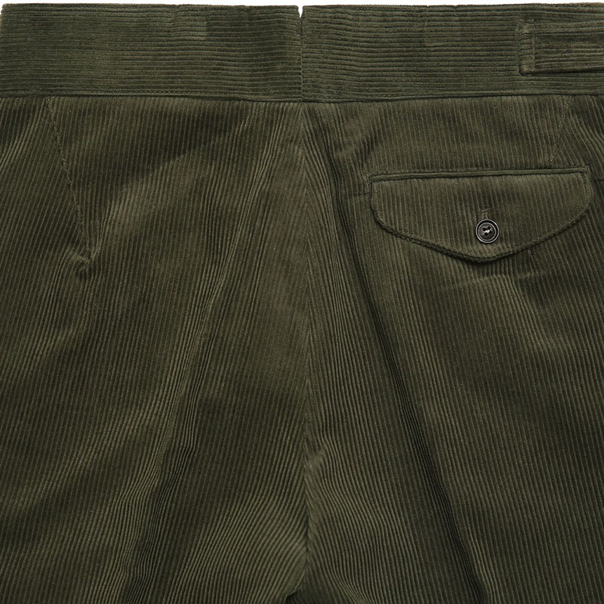 솔티(SORTIE) 8Wale Corduroy Side Trousers (Khaki)