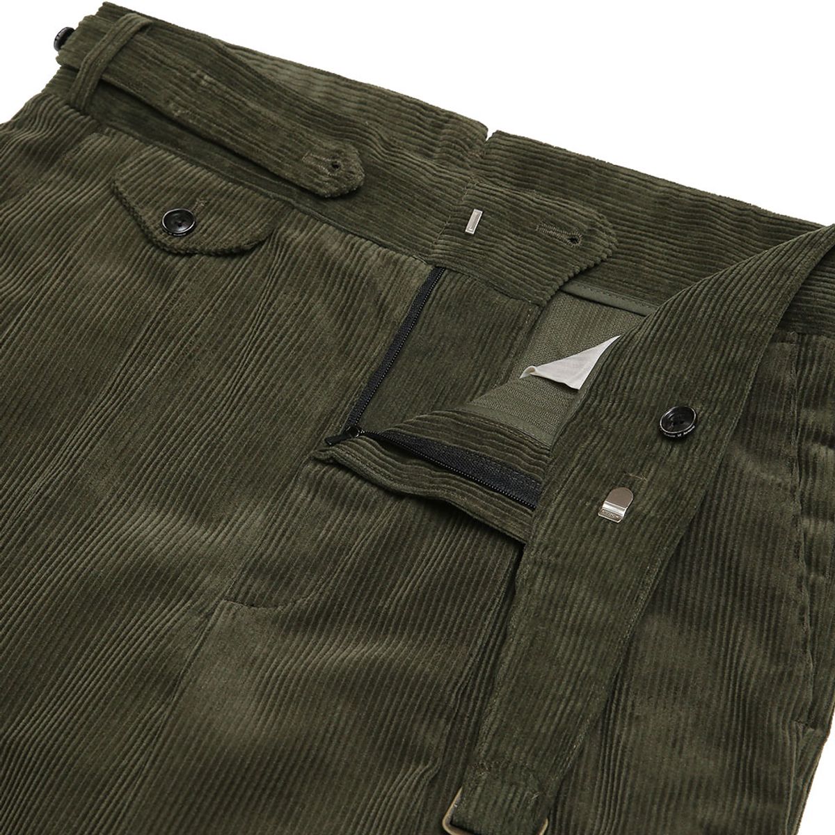 솔티(SORTIE) 8Wale Corduroy Side Trousers (Khaki)