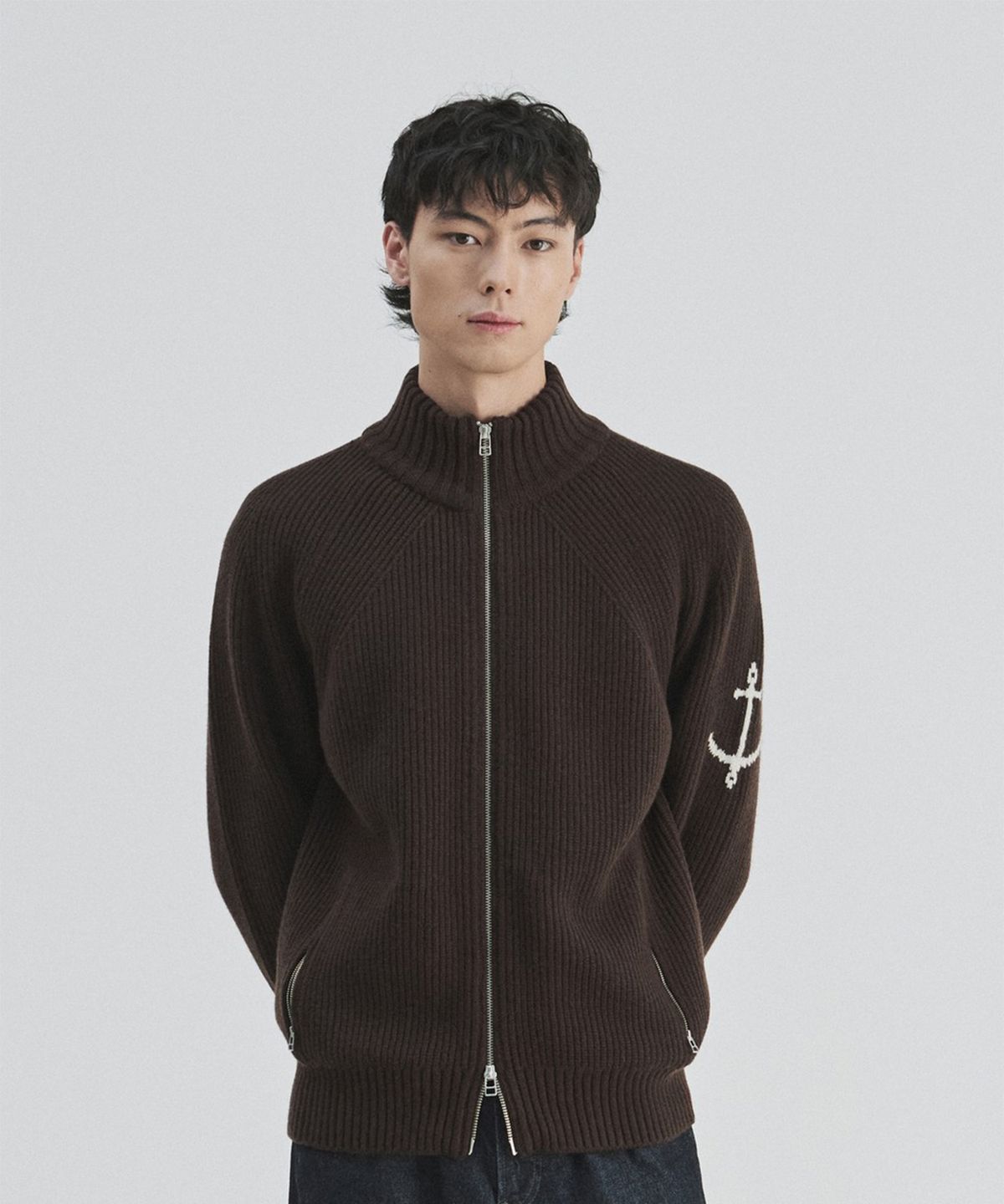 건지 울른스(Guernsey Woollens) 브리티쉬 립 투웨이 집업 스웨터 컬렉션