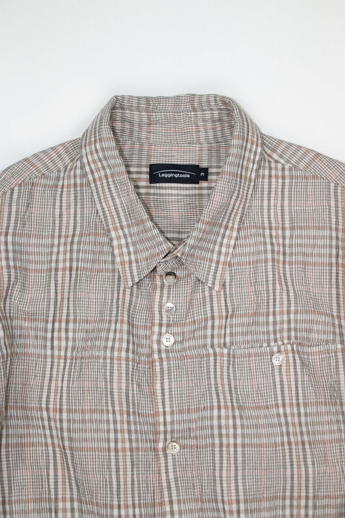 래깅툴즈(LAGGINGTOOLS) Natural Check Pattern Shirt_____beige