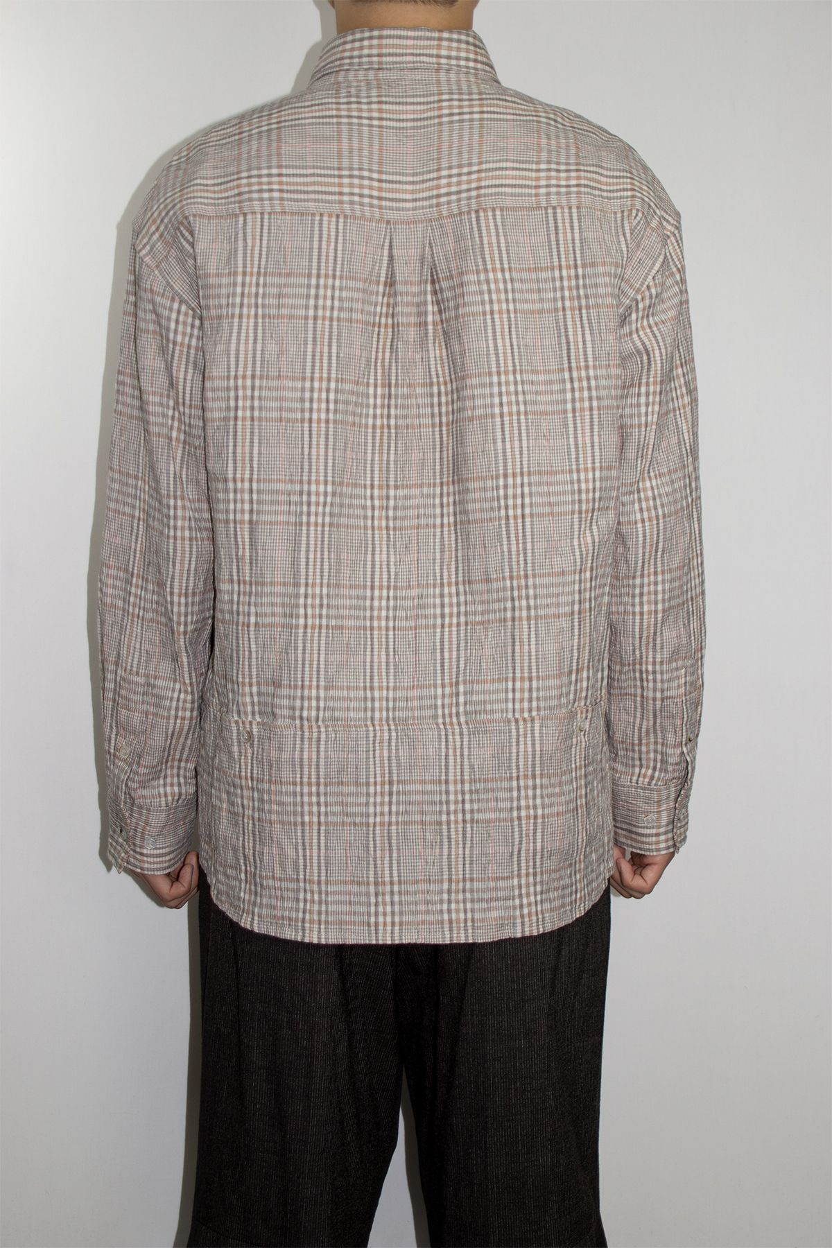 래깅툴즈(LAGGINGTOOLS) Natural Check Pattern Shirt_____beige