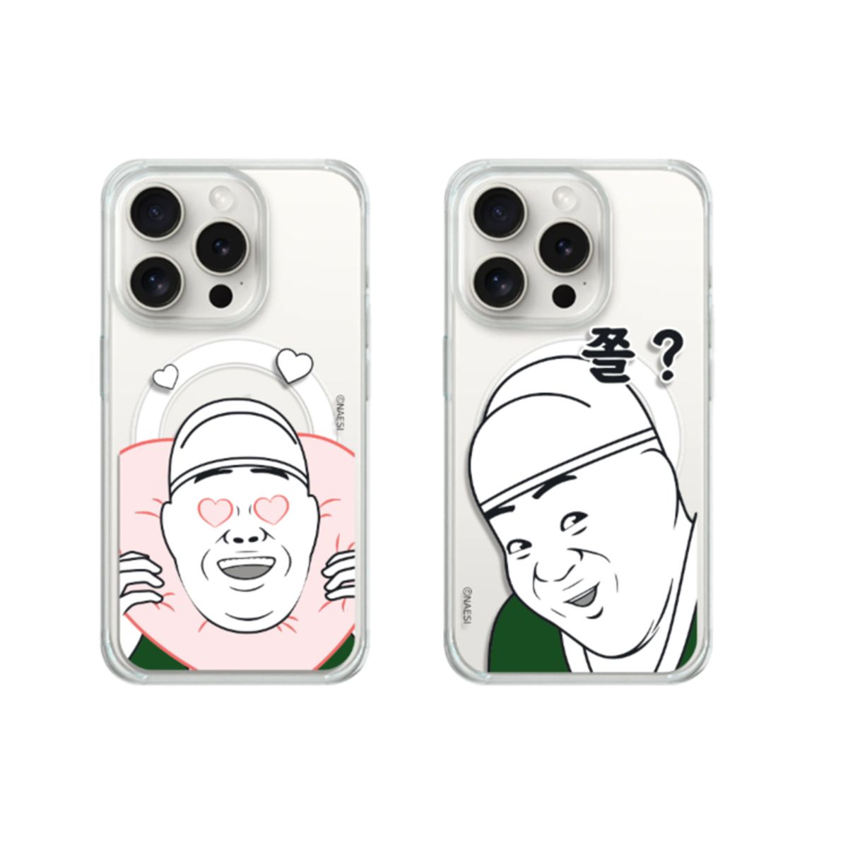 케이스픽스(CASEFIX) 럭키 늬에시 맥세이프 젤하드케이스 아이폰/갤럭시