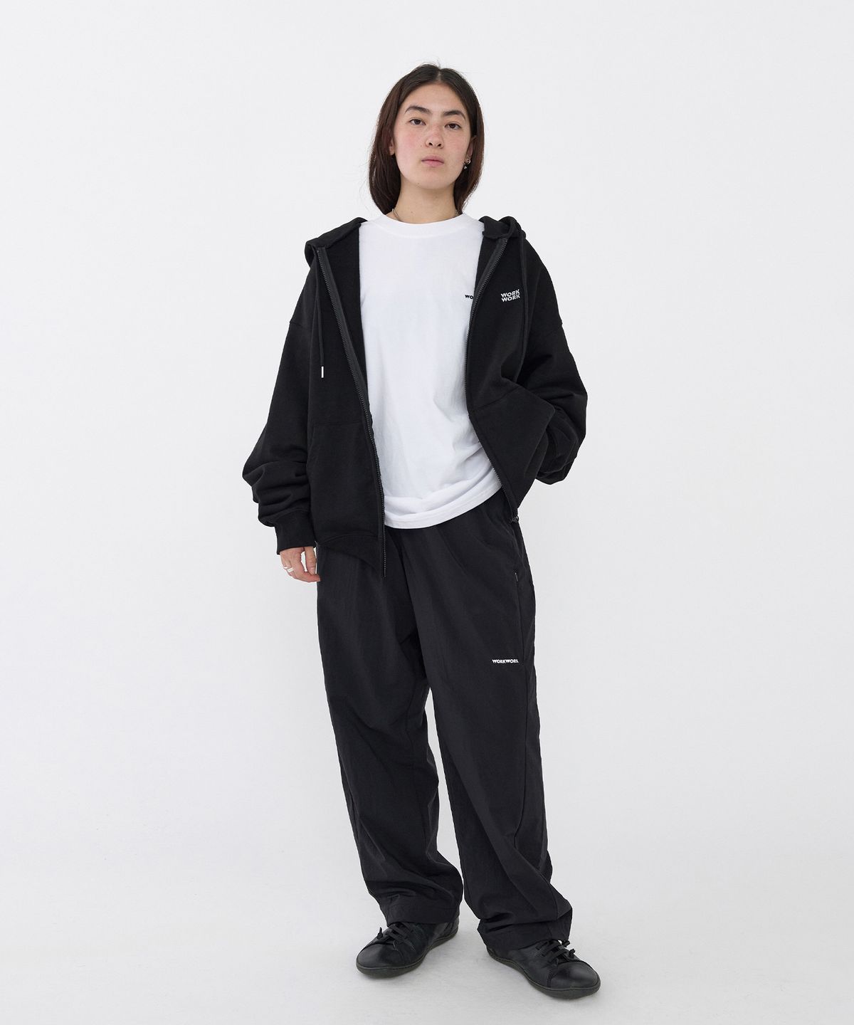 워크워크(WORKWORK) 집집 트레이닝 팬츠 (블랙)