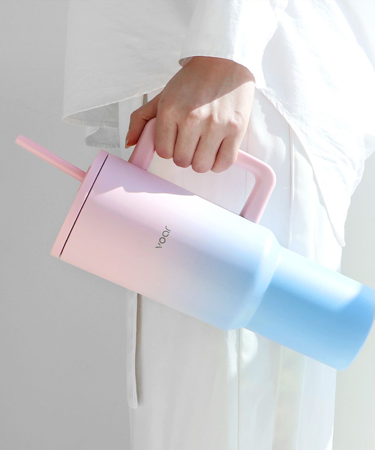 보아르(VOAR) 투웨이 텀블러 1.18L 대용량 2종 빨대구성