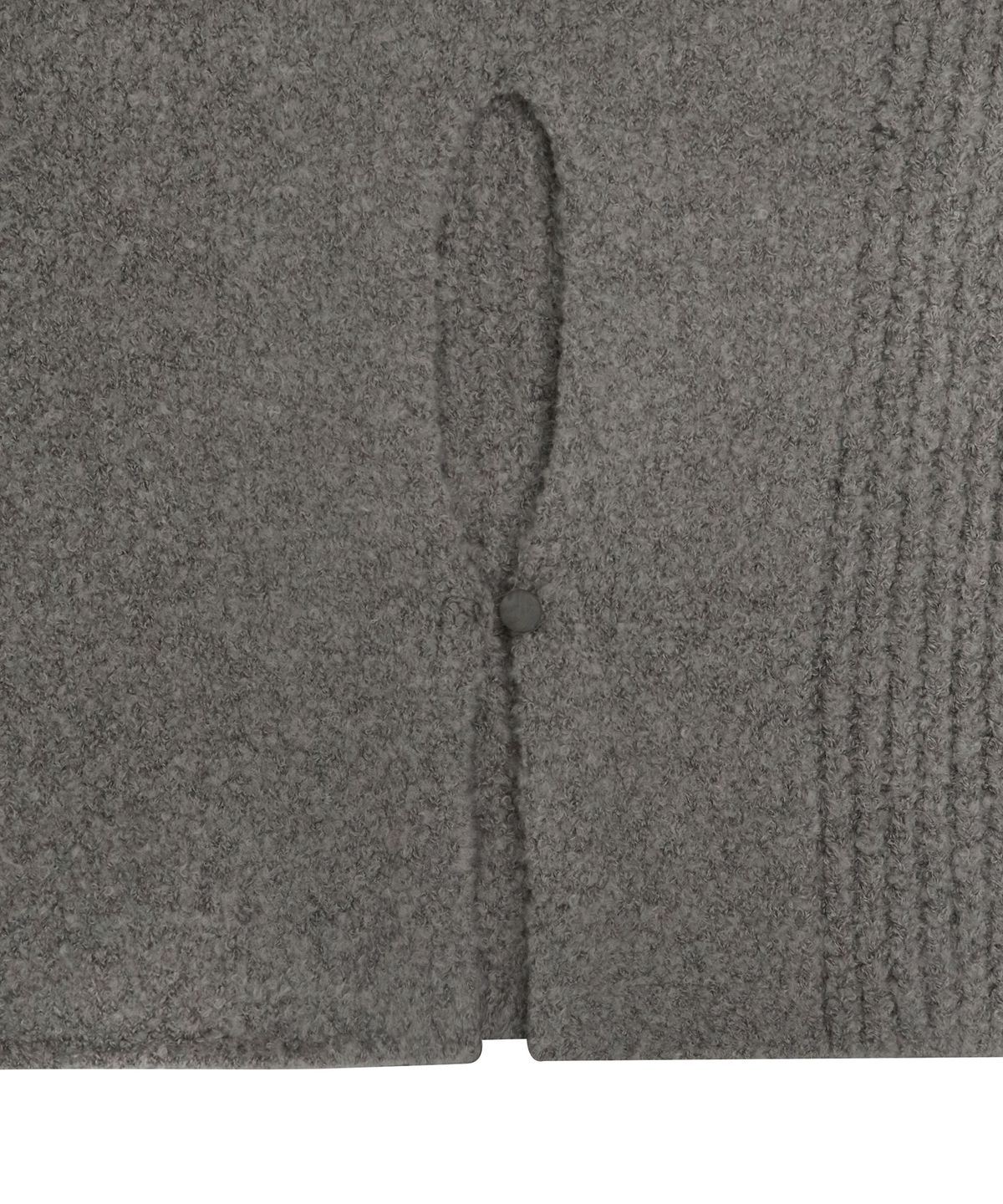 트리밍버드(TREEMINGBIRD) Sleeve Slit Boat Neck Knit [ Grey ]