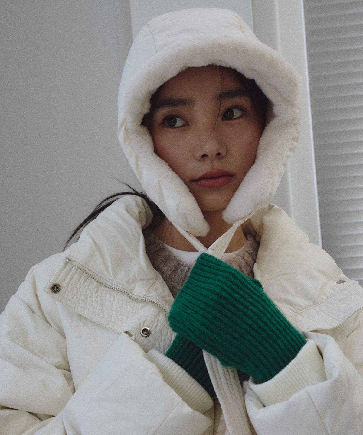 더그린랩(THE GREEN LAB) 골지 핸드워머 [그린]