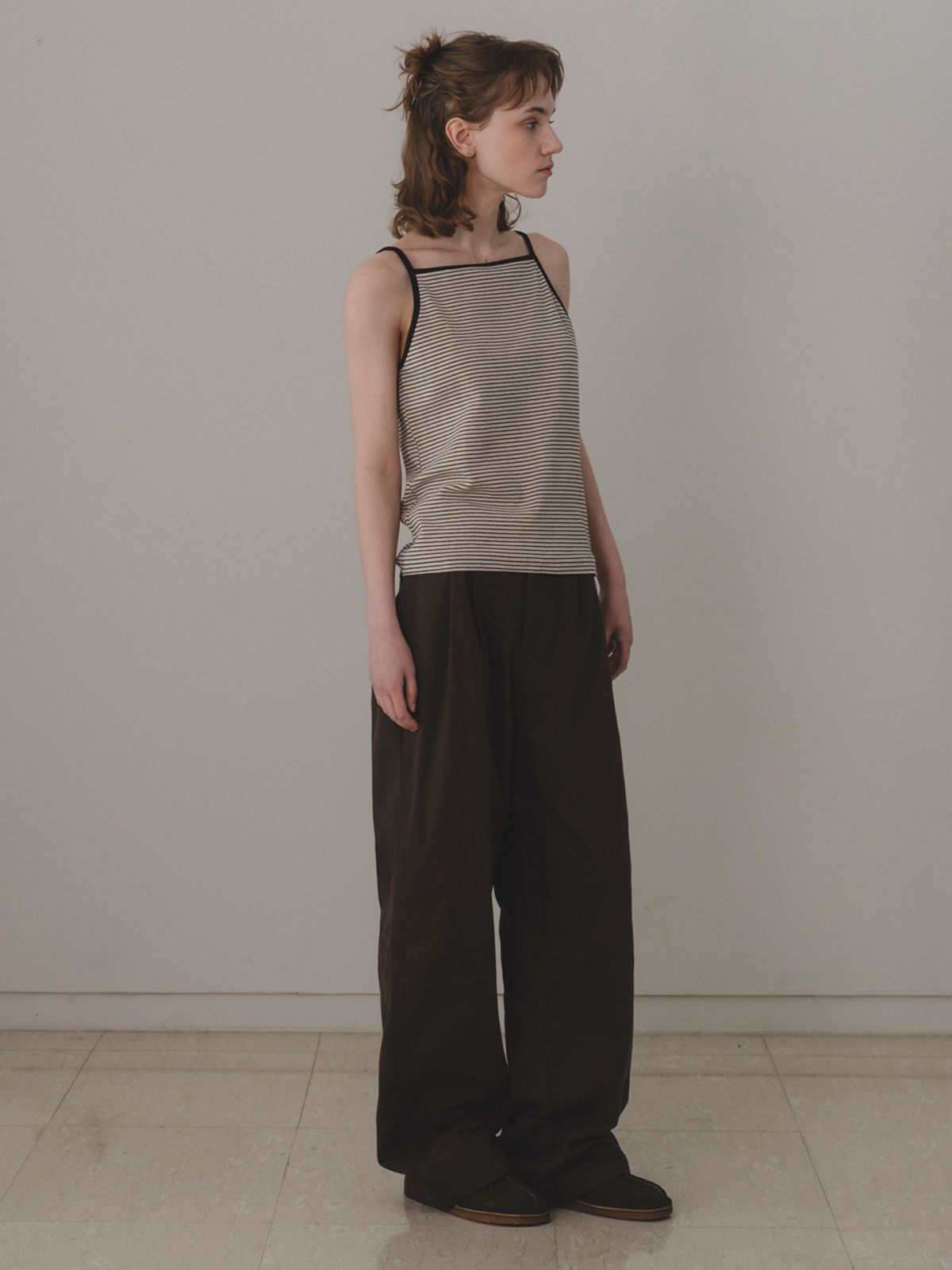 더미튼(THEMITTEN) Savory cotton pants (bark)