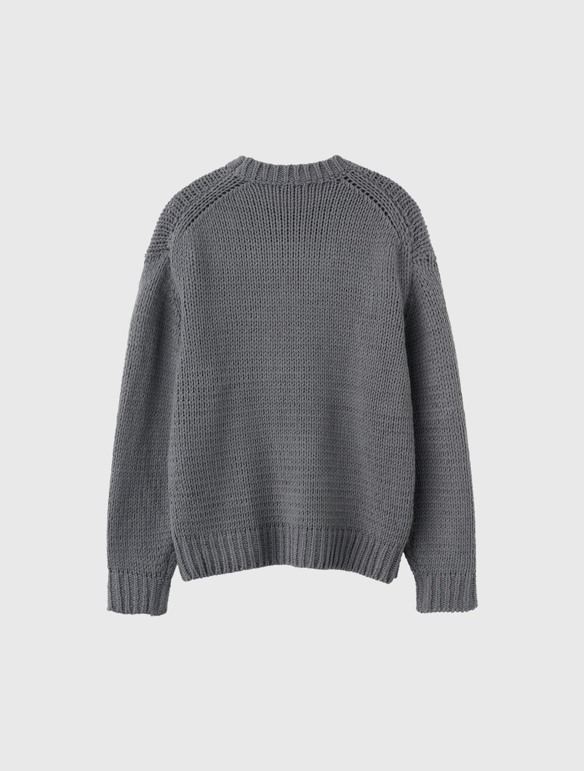제너럴아이디어(GENERALIDEA) UNISEX 핸드메이드 니트 풀오버 [CHARCOAL] / SBD4U05021