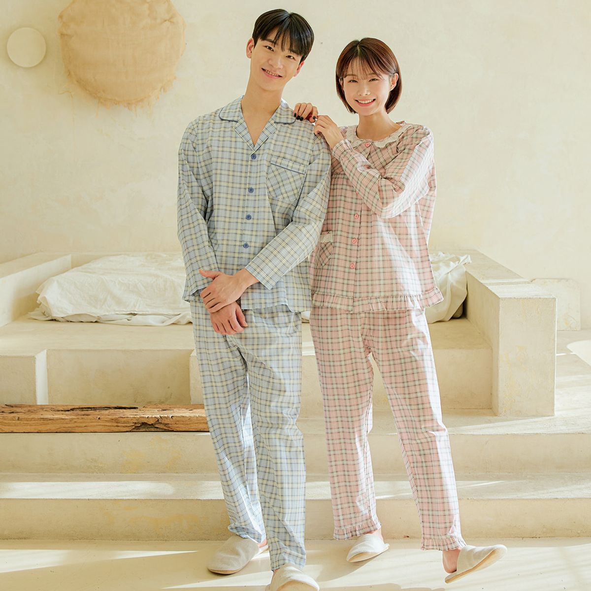찌니야(JJNIYA) 남성용 몰리 40수 순면 긴팔상하세트