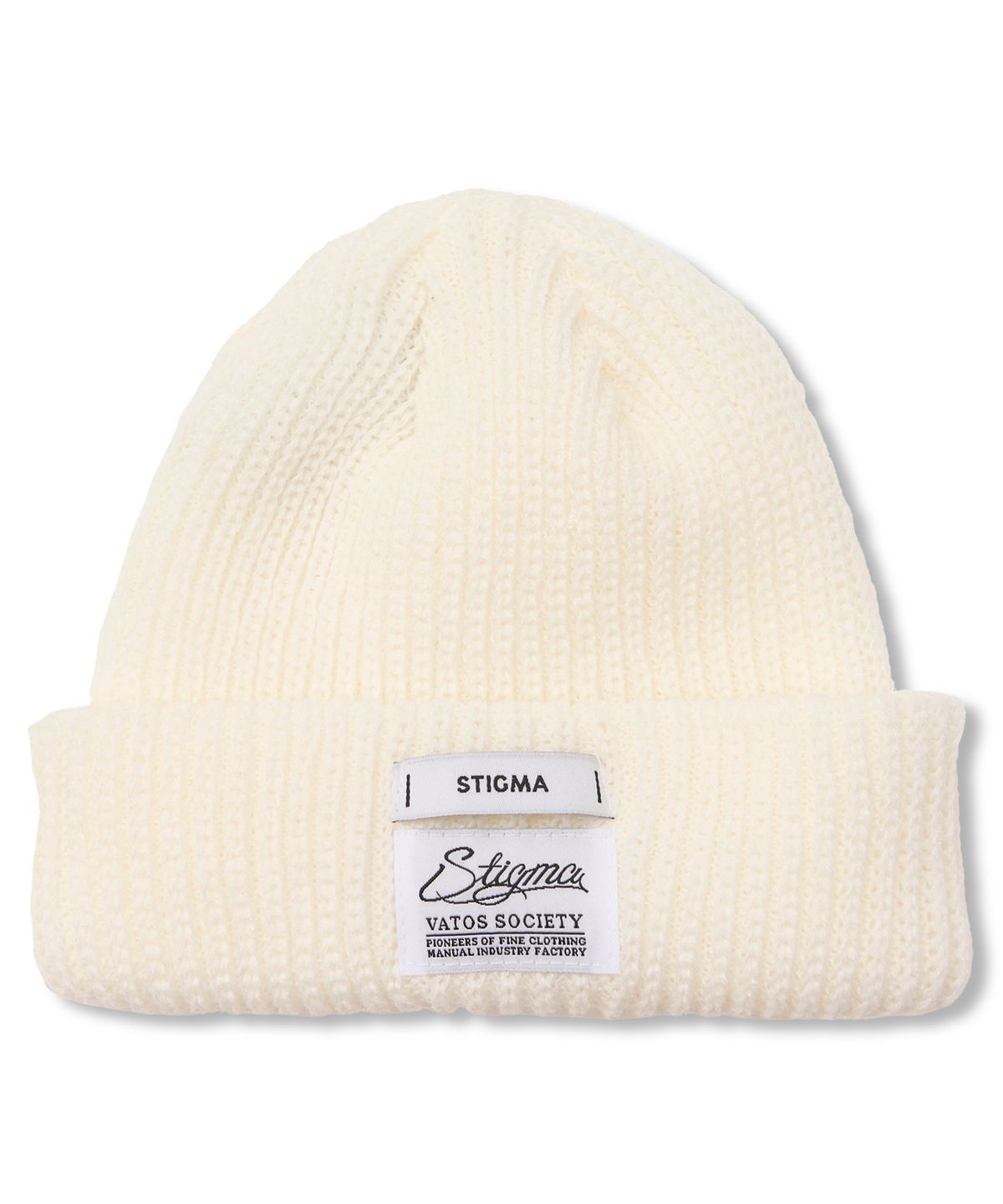 스티그마(STIGMA) STGM Logo Classic Beanie Ivory