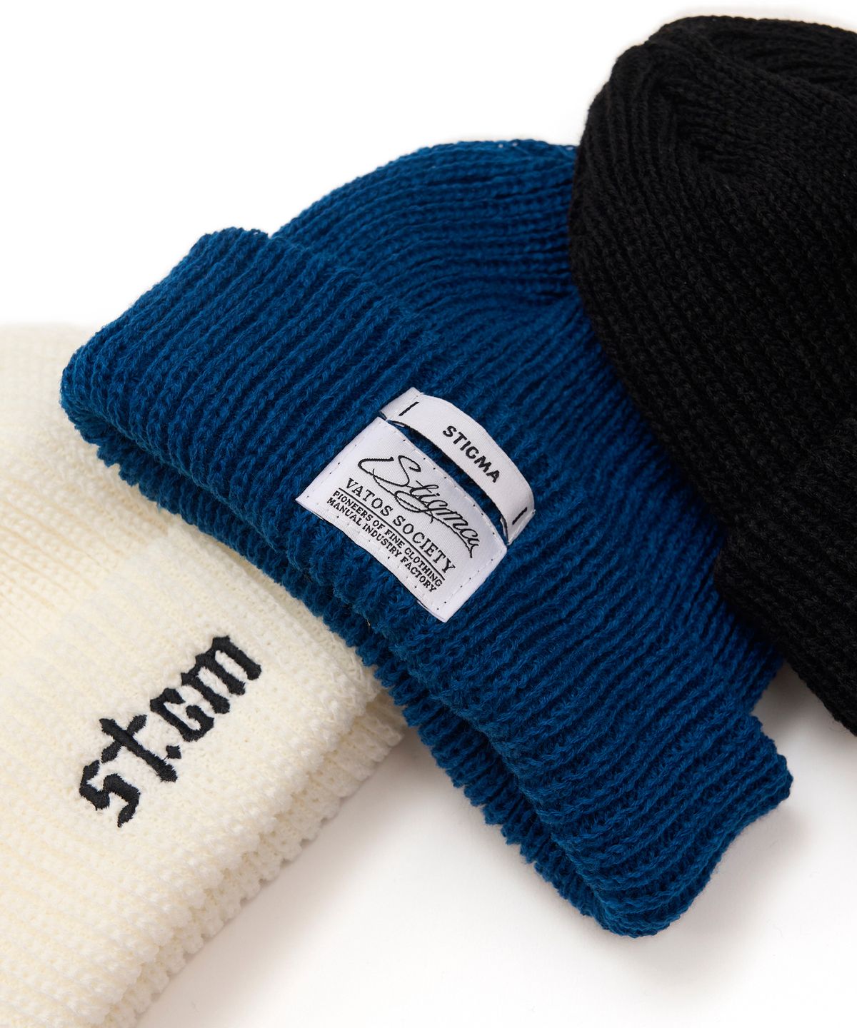 스티그마(STIGMA) STGM Logo Classic Beanie Ivory