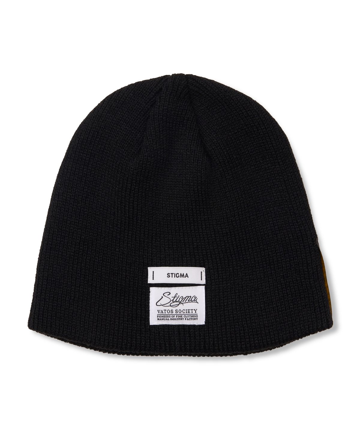 스티그마(STIGMA) Vatos Squad Embroidered Beanie Black