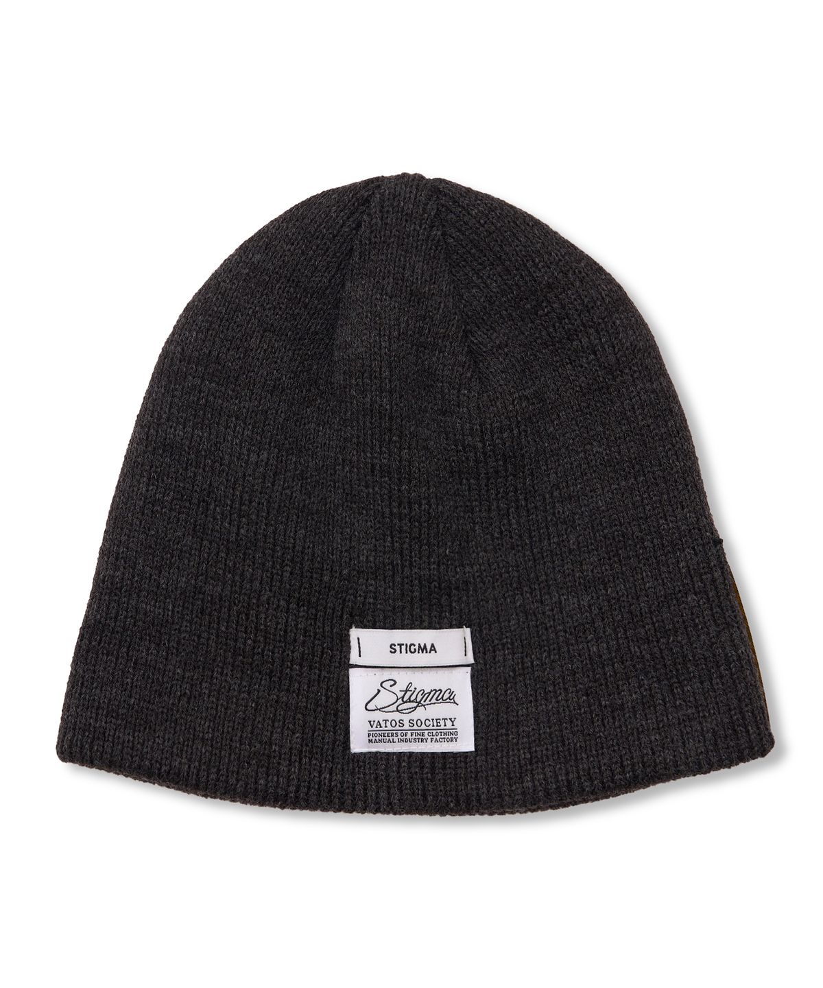 스티그마(STIGMA) Vatos Squad Embroidered Beanie Charcoal