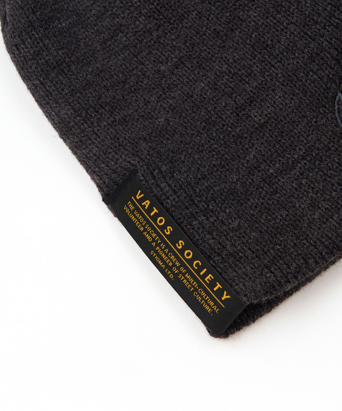 스티그마(STIGMA) Vatos Squad Embroidered Beanie Charcoal