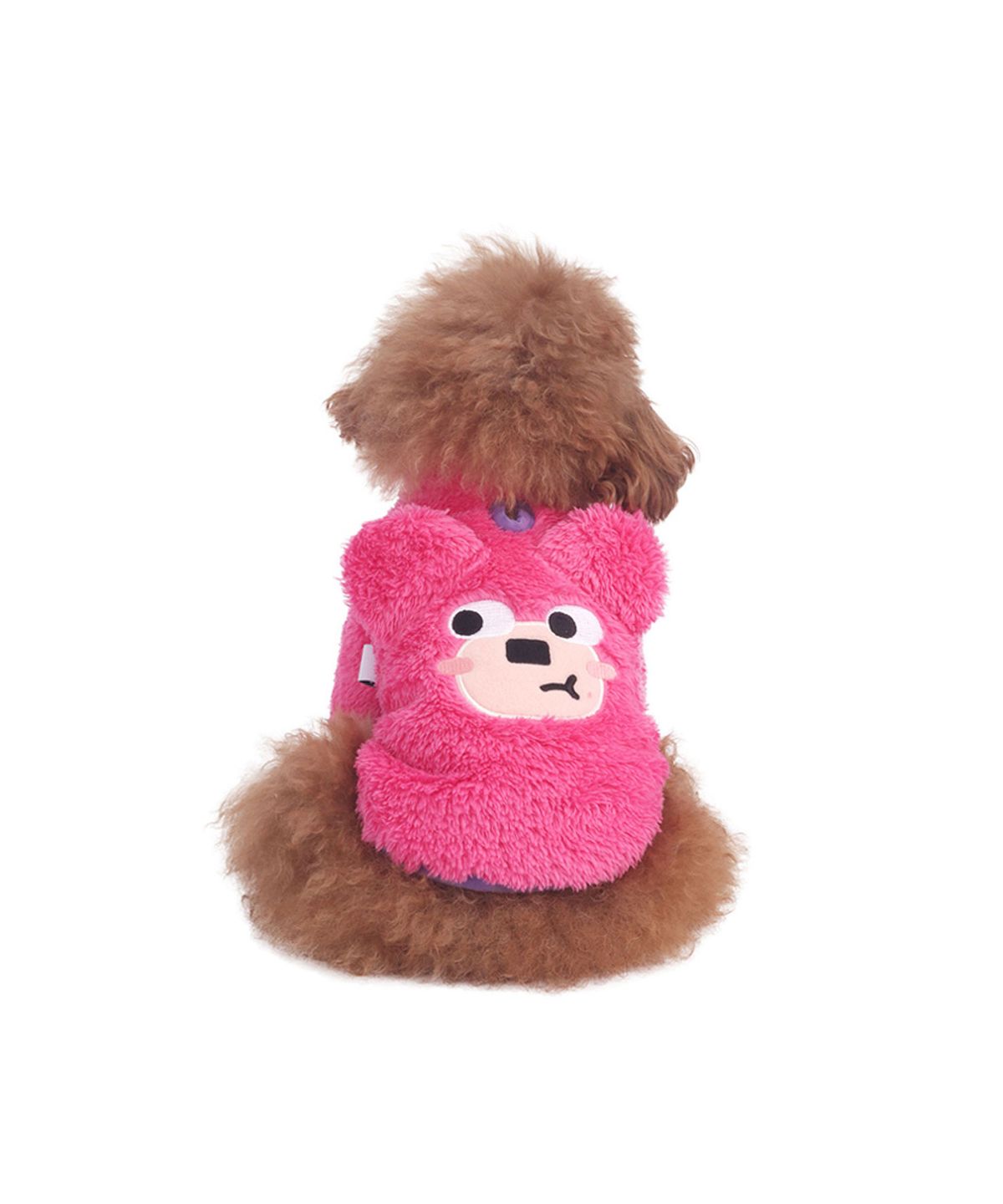 몽슈슈(MONCHOUCHOU) Pink Bear Fleece Zip-up